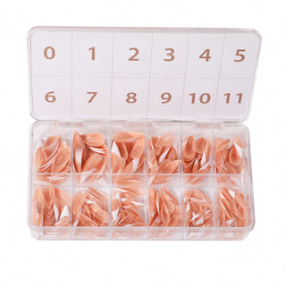 Allkem French Medium Short Stiletto 360 Pcs | Neutrals - Bold Soft Gel Nail Tips