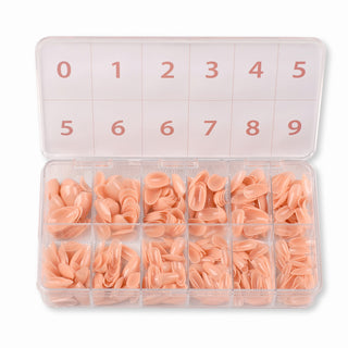 Allkem Extra Short Almond 504 Pcs | Nude Tone Soft Gel Nails