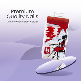 Hot Red Extra Long Sculpted Stiletto Press On Nails