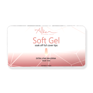 Allkem French XL Ballerina 364 Pcs | Nude Tone Soft Gel Nails