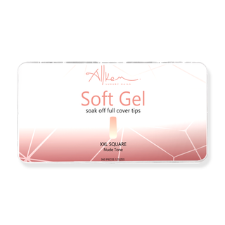 Allkem  XXL Square 360 Pcs | Nude Tone Soft Gel Nail Tips