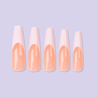 Allkem French XXL Ballerina 360 Pcs | Nude Tone Soft Gel Nails