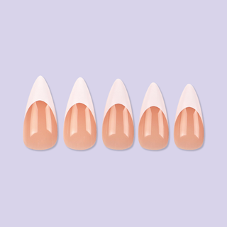 Allkem French Medium Short Stiletto 360 Pcs | Neutrals - Bold Soft Gel Nail Tips