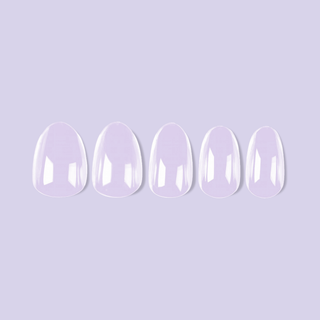 Allkem Extra Short Almond 504 Pcs | Clear Soft Gel Nails