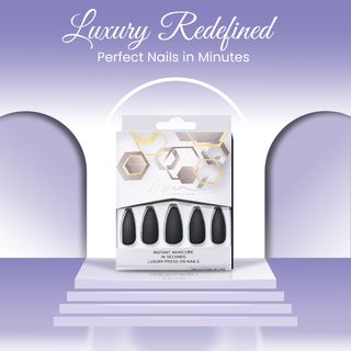 After Dark Matte Press on Nails