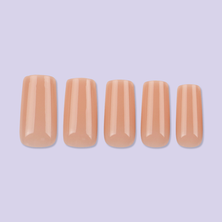 Allkem Medium Long Square 504 Pcs | Nude Tone Soft Gel Nail Tips