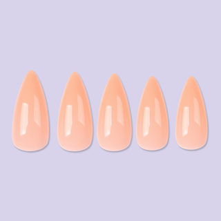 Allkem Short Stiletto 504 Pcs | Nude Tone Soft Gel Nails