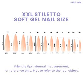 Allkem XXL Stiletto 360 Pcs | Nude Tone Soft Gel Nails