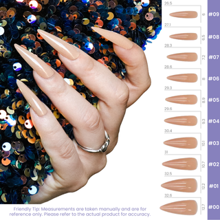 Caramel Extra Long Sculpted Stiletto Press On Nails