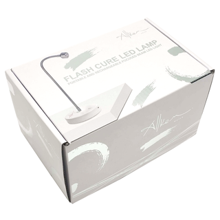 Flash Cure Portable Gooseneck UV LED Nail Lamp for Gel Nail Polish - Silver