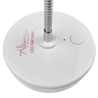 Flash Cure Portable Gooseneck UV LED Nail Lamp for Gel Nail Polish - Silver