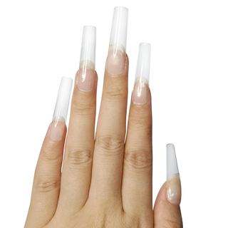 Allkem Extra Long Square 500 Pcs | Clear Soft Gel Nails
