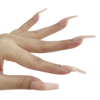 Allkem Extra Long Ballerina 520 Pcs | Nude Tone Soft Gel Nails