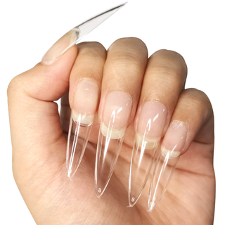 Allkem XXL Stiletto 360 Pcs | Clear Soft Gel Nails