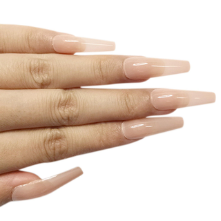 Allkem Extra Long Ballerina 520 Pcs | Nude Tone Soft Gel Nails