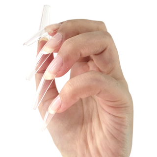 Allkem XXL Ballerina 504 Pcs | Clear Soft Gel Nails Refill Bag