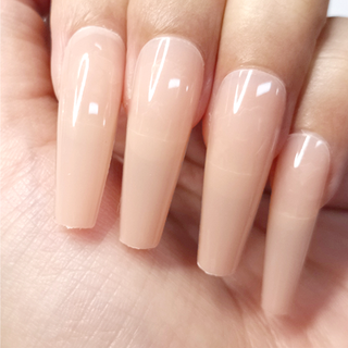 Allkem Extra Long Ballerina 520 Pcs | Nude Tone Soft Gel Nails