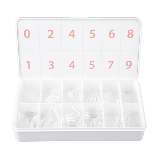 Allkem Medium Long Square 500 Pcs | Clear Soft Gel Nails