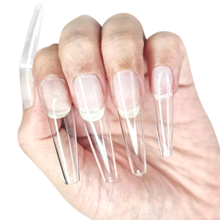 Allkem XXL Ballerina 504 Pcs | Clear Soft Gel Nails Refill Bag