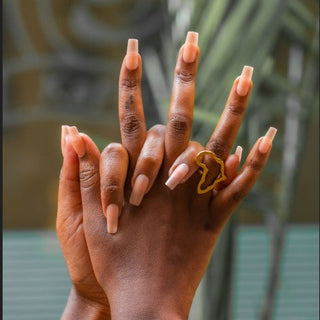 Allkem Medium Long Square 504 Pcs | Nude Tone Soft Gel Nail Tips