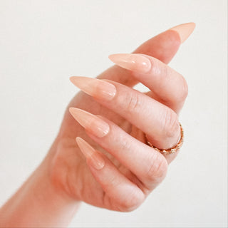 Allkem Short Stiletto 504 Pcs | Nude Tone Soft Gel Nails