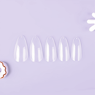 Allkem Short Stiletto 504 Pcs | Clear Soft Gel Nails