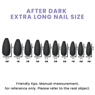 After Dark Matte Press on Nails