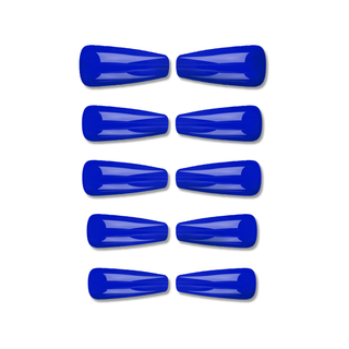 Electric Blue Extra Long Ballerina Press On Nails