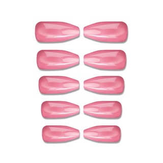 Mauve Long Coffin Press On Nails