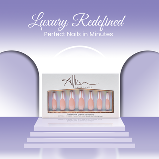 Dynamic French Extra Long Ballerina Press On Nails