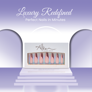 Mystic French Extra Long Ballerina Press On Nails