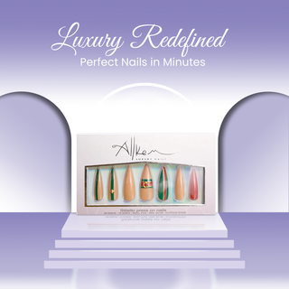 Bee Stripe Extra Long Sculpted Stiletto Press on Nails