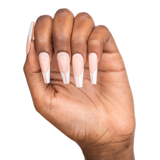 Dynamic French Extra Long Ballerina Press On Nails