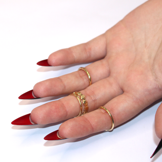 Black Red Bottoms Extra Long Stiletto Press On Nails