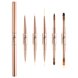 2 in 1 Gel Liner Nail Art Brush | 8 Pcs Set