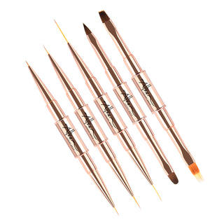 2 in 1 Gel Liner Nail Art Brush | 8 Pcs Set