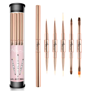 2 in 1 Gel Liner Nail Art Brush | 8 Pcs Set