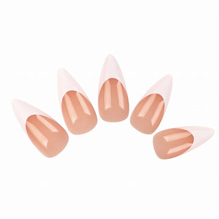 Allkem French Medium Short Stiletto 360 Pcs | Neutrals - Bold Soft Gel Nail Tips