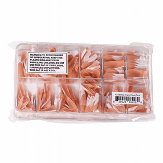 Allkem French XL Ballerina 364 Pcs | Nude Tone Soft Gel Nails