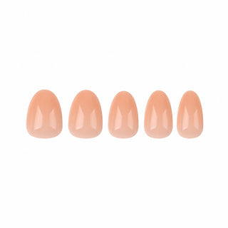 Allkem Extra Short Almond 504 Pcs | Nude Tone Soft Gel Nails