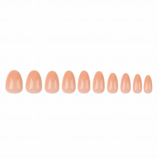 Allkem Extra Short Almond 504 Pcs | Nude Tone Soft Gel Nails