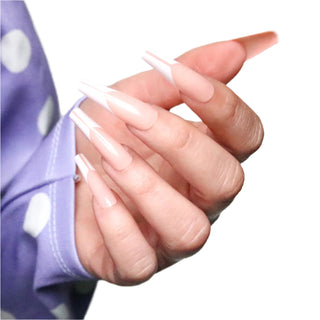 Dynamic French Extra Long Ballerina Press On Nails