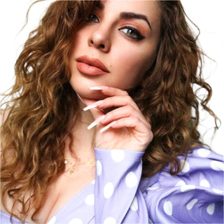 Dynamic French Extra Long Ballerina Press On Nails