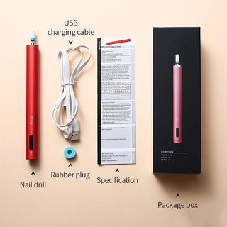 ALLKEM Metallic Blue Portable Electric Nail Drill, Rechargeable Wireless Pen Manicure Pedicure Efile Nail 12000rpmDrill Kit for Acrylic and Nails Gel Polishing with Nail Drill Bits… - AllKem Nails