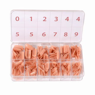 Allkem Medium Long Square 504 Pcs | Nude Tone Soft Gel Nail Tips