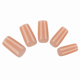 Allkem Medium Long Square 504 Pcs | Nude Tone Soft Gel Nail Tips