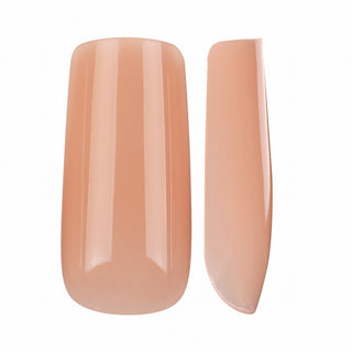 Allkem Medium Long Square 504 Pcs | Nude Tone Soft Gel Nail Tips
