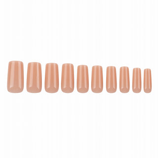 Allkem Medium Long Square 504 Pcs | Nude Tone Soft Gel Nail Tips