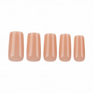 Allkem Medium Long Square 504 Pcs | Nude Tone Soft Gel Nail Tips