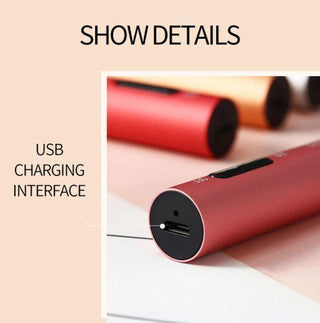 ALLKEM Metallic Red Portable Electric Nail Drill, Rechargeable Wireless Pen Manicure Pedicure Efile Nail 12000rpm Drill Kit for Acrylic and Nails Gel Polishing with Nail Drill Bits… - AllKem Nails